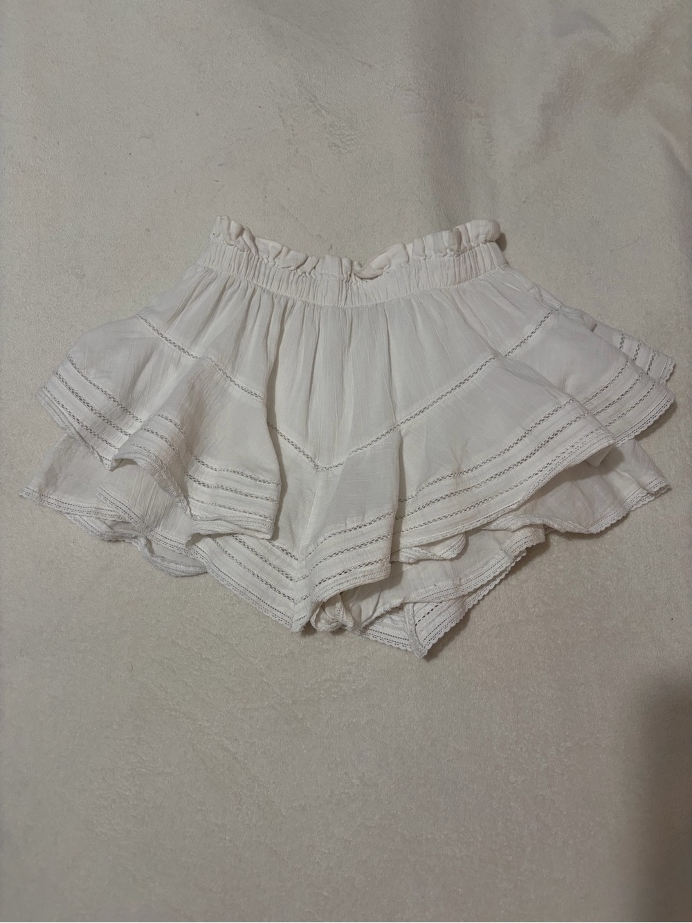 Aerie White Ruffle Mini Skirt!